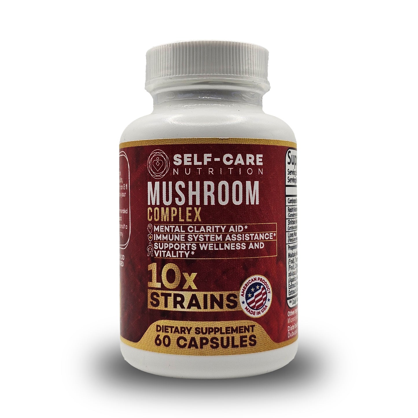 Mushroom Complex 10x, 60 capsules, 30 servings