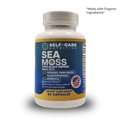 Organic Irish Sea Moss, 60 capsules, 30 servings